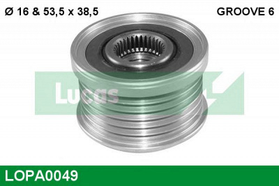 LUCAS ENGINE DRIVE lopa0049 -  Механизм свободного хода генератора